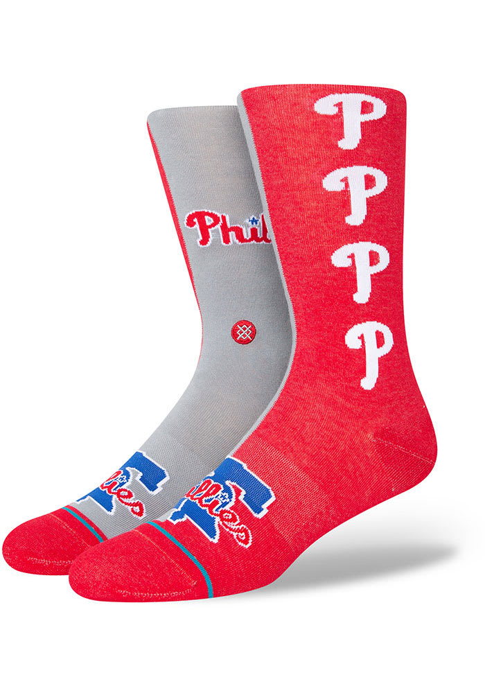 Philadelphia Phillies Stance Split Mens Crew Socks