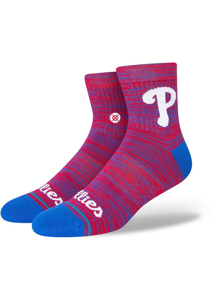 Philadelphia Phillies Twist Mens Quarter Socks