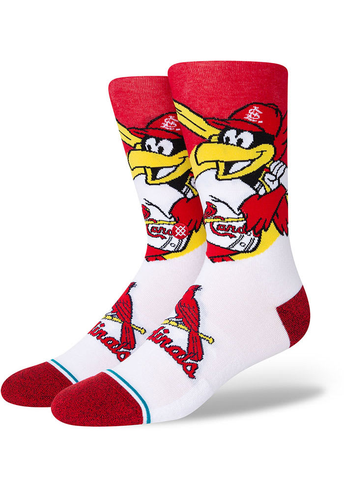 Men's Stance Louisville Cardinals Team Geo Stripe Crew Socks