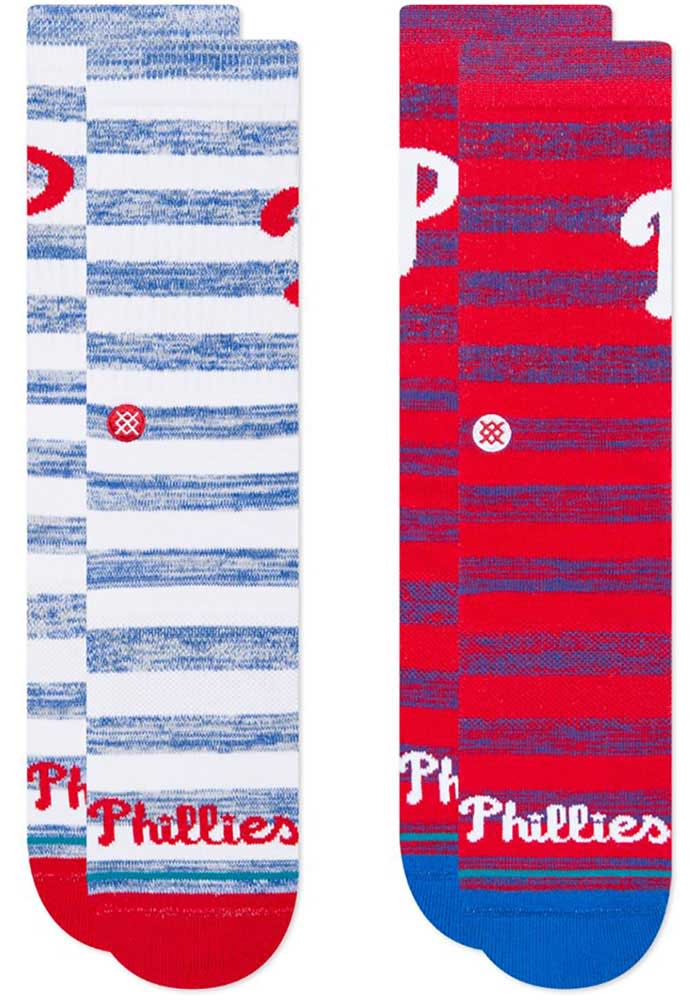 Philadelphia Phillies Stance Twist 2 Pack Sock - Mens