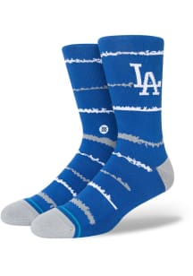 Los Angeles Dodgers Stance Chalk Mens Crew Socks