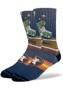 Houston Astros Stance Orbit Print Mens Crew Socks