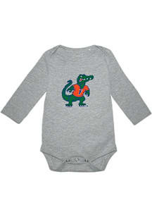 Florida Gators Baby Grey Ollie Long Sleeve One Piece