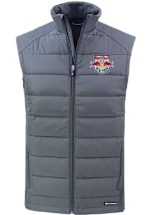 Cutter and Buck New York Red Bulls Mens Graphite Evoke Sleeveless Jacket