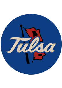 Navy Blue Tulsa Golden Hurricane 3&quot; Main Mark Button