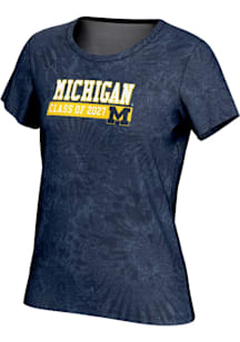 ProSphere Michigan Wolverines Womens Navy Blue Class of 2027 Short Sleeve T-Shirt