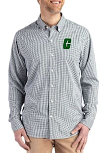 Cutter and Buck UNCC 49ers Mens Green Skyline Long Sleeve Dress Shirt