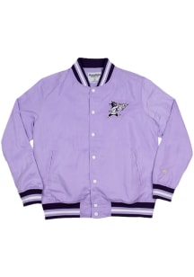 Mens K-State Wildcats Lavender Homefield Bomber Light Weight Jacket