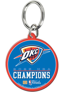Oklahoma City Thunder 2025 Finals Champs Premium Acrylic Keychain - Blue
