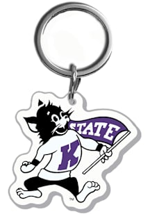 K-State Wildcats Acrylic Varsity Willie Keychain - Purple