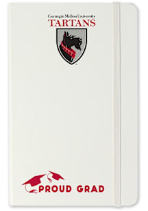 Carnegie Mellon Tartans Proud Grad team logo Notebook and Folder - White