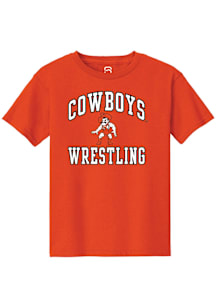 Summit Sportswear Oklahoma State Cowboys Youth Orange Wrestling Short Sleeve T-Shirt