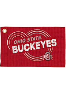 Ohio State Buckeyes Waffle Golf Towel