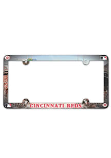 Cincinnati Reds Stadium Plastic License Plate Frame - Red