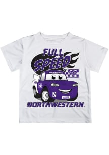 Toddler Northwestern Wildcats White Vive La Fete Full Speed Short Sleeve T-Shirt