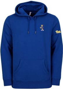 Mens Blue Pitt Panthers Golf Roc Victory Lights Chuncky Crew Two Hit Hooded Sweatshirt