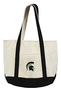 Michigan State Spartans White Canvas Tote