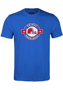 Levelwear Quebec Nordiques Youth Blue Richmond Jr Grail Short Sleeve T-Shirt