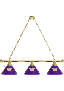 Gold Washington Huskies 3 Shade Billiard Lamp