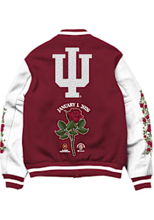 Mens Indiana Hoosiers Something Inked Mens 2026 Rose Bowl Game Heavyweight Jacket - Crimson