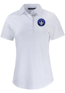 Cutter and Buck Montreal Impact Womens White Prospect Short Sleeve Polo Shirt