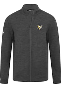 Levelwear Pittsburgh Penguins Mens Grey Alec 3D Embroidered Patch Light Weight Jacket