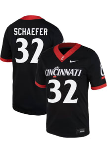 Landen Schaefer Nike Mens Black Cincinnati Bearcats NIL Game Football Jersey