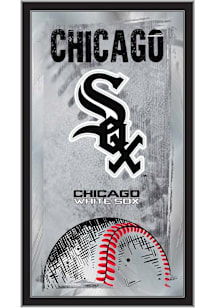 Chicago White Sox Baseball Hanging Back Bar Mirror