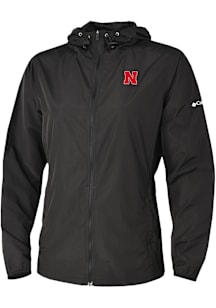 Columbia Nebraska Cornhuskers Womens Black Heat Seal Prodigy Light Weight Jacket