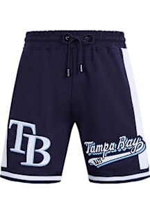 Pro Standard Tampa Bay Rays Mens Navy Blue Script Tail Shorts