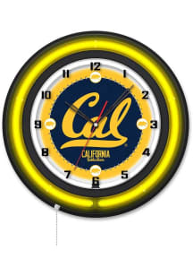 Cal Golden Bears 19in Neon Wall Clock