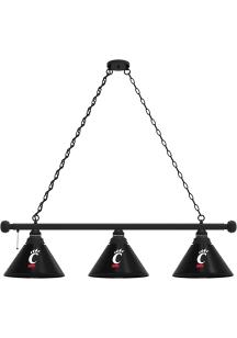 Black Cincinnati Bearcats 3 Shade Billiard Lamp