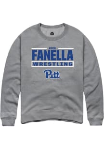 Nico Fanella Rally Mens Graphite Pitt Panthers NIL Stacked Box Player Crew