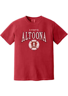 Summit Sportswear Altoona Curve Womens Red Homerun Short Sleeve T-Shirt