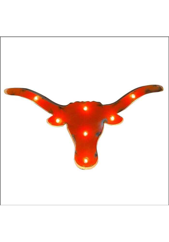 Texas Longhorns BURNTORANGE Illuminated Metal Marquee Sign - 5780033