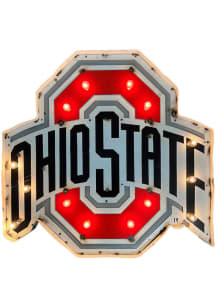 Red Ohio State Buckeyes Lit Marquee Sign