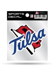 Blue Tulsa Golden Hurricane 4x4 Decal