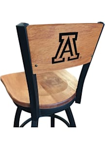 Arizona Wildcats Maple Seat Maple Back Swivel Pub Stool - Brown