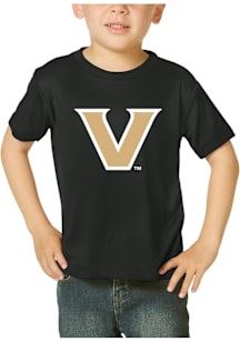 Vanderbilt Commodores Toddler Black Primary Logo Short Sleeve T-Shirt