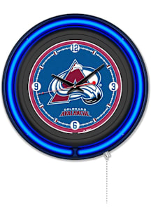 Colorado Avalanche Double Neon Wall Clock