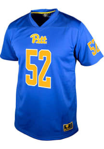 Abe Ibrahim Genuine Collective Mens Blue Pitt Panthers NIL Football Jersey
