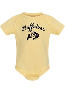 Summit Sportswear Colorado Buffaloes Baby Yellow Buffalos Short Sleeve One Piece