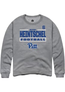 Mason Heintschel Rally Mens Graphite Pitt Panthers NIL Stacked Box Player Crew