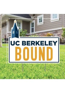 Cal Golden Bears School Bound Yard Sign - White