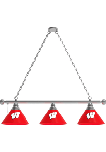 Wisconsin Badgers 3 Shade Billiard Lamp