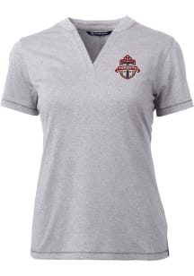 Cutter and Buck Toronto FC Womens Grey Forge Short Sleeve T-Shirt