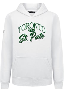 Levelwear Toronto St. Pats Youth White Podium Jr Origins Long Sleeve Hoodie
