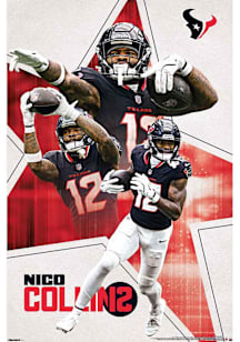 Nico Collins Houston Texans Player 25 Unframed Poster