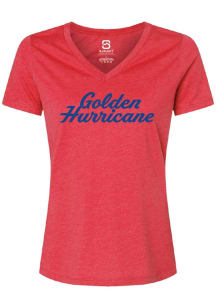 Tulsa Golden Hurricane Crimson Summit Sportswear Rhinestone Short Sleeve T-Shirt