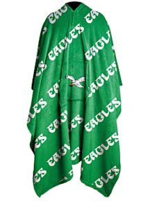 Philadelphia Eagles Retro Wearable Raschel Throw Blanket - Kelly Green